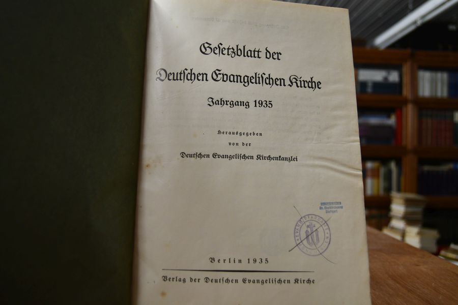 Gesetzblatt der deutschen Evangelischen Kirche Jahrgang 1935 und 1936. Ausgabe A.
