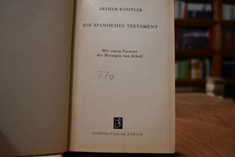 Ein spanisches Testament.