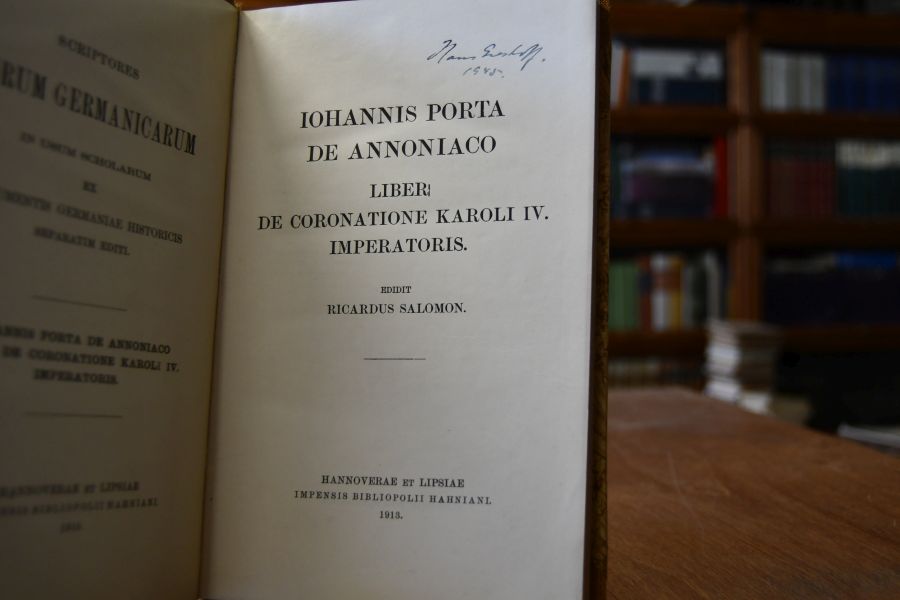 Iohannis Porta de Annoniaco Liber de Coronatione Karoli IV. Imperatoris.