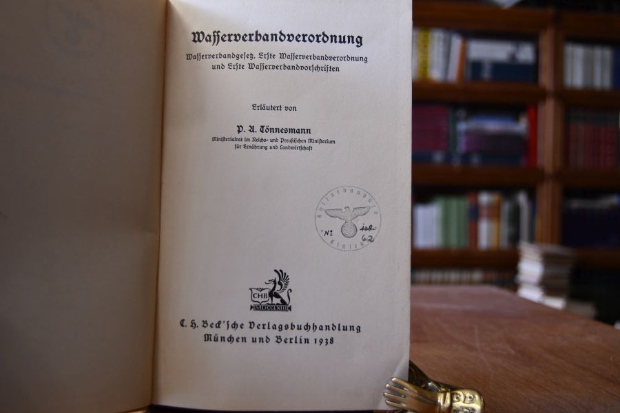 Wasserverbandsverordnung. Wasserverbandgesetz, Erste Wasserverbandverordnung und Erste Wasserverbandvorschriften. Erläutert.