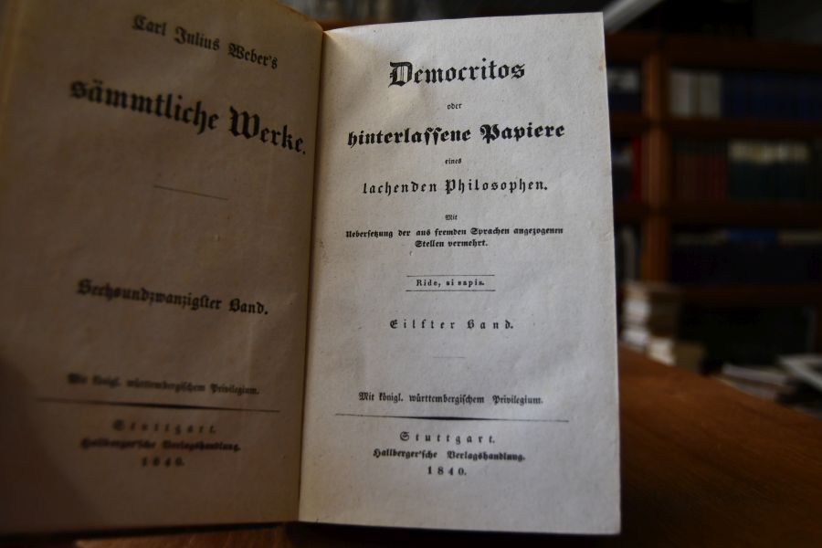 Democritos oder hinterlassene Papiere eines lachenden Philosophen nebst einem Fragment aus des Verfassers Leben, und durch Uebersetzung der aus fremden Sprachen angezogenen Stellen vermehrt.