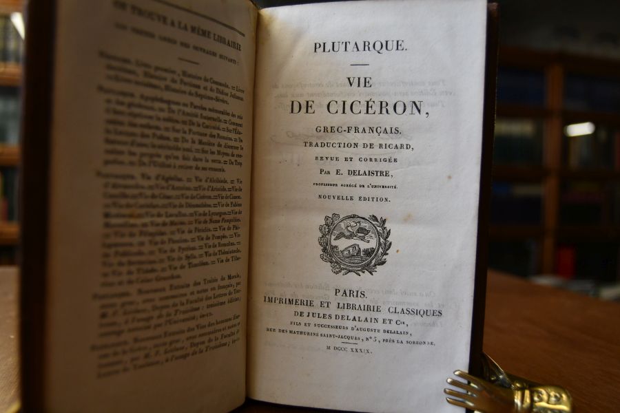 Vie de Ciceron, grec-francais.
