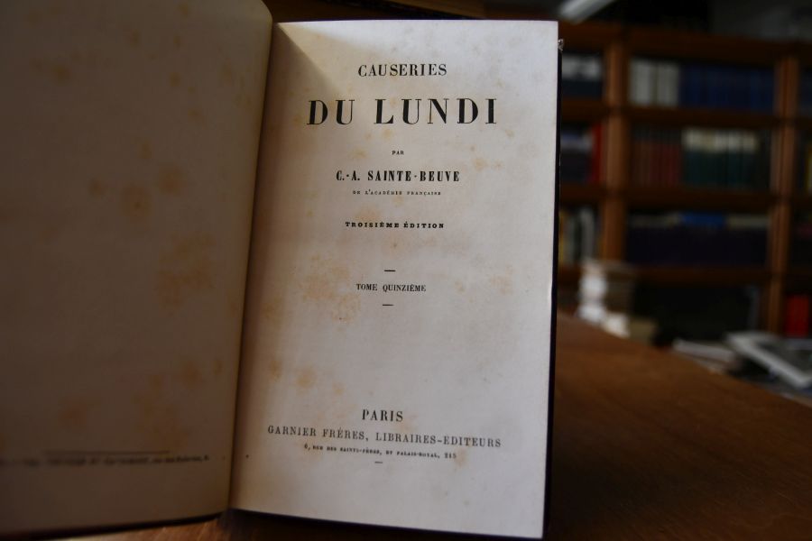 Causeries du Lundi. Bde. 1-15.