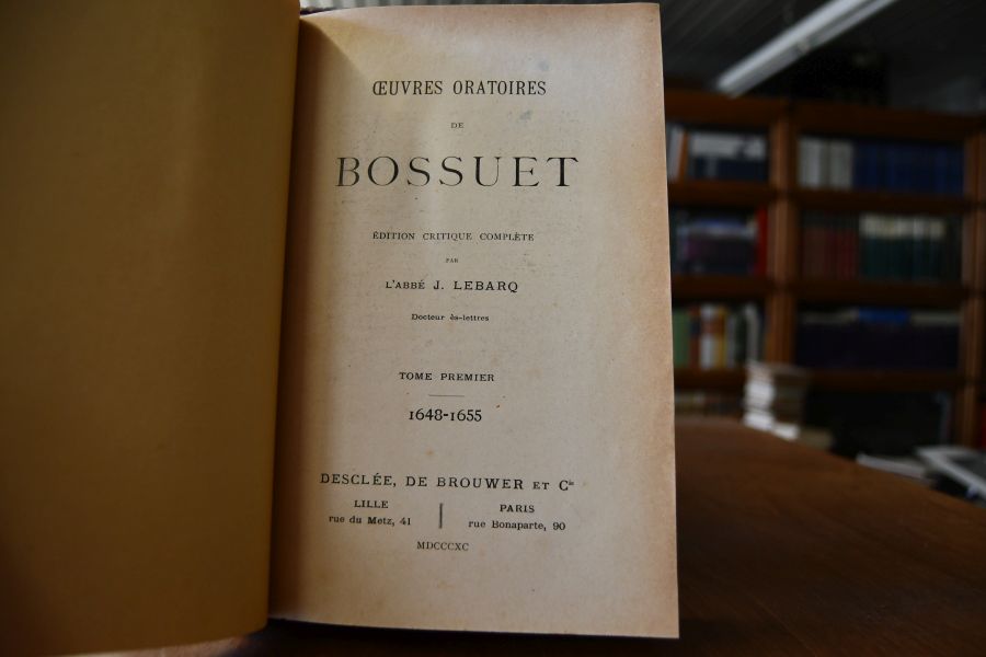 Oeuvres Oratoires de Bossuet. Edition critique complete. 6 Bde. in 12 Bdn.