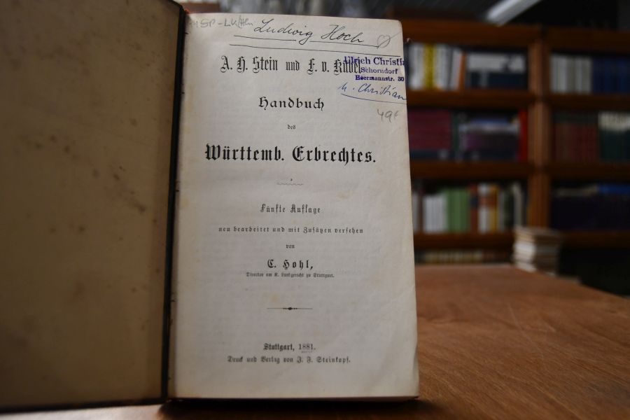 Handbuch des Württemb. Erbrechtes.