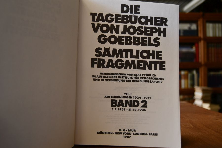 Die Tagebücher Teil 1, Band 2 Aufzeichnungen 1924 - 1941 (1.1.1931-31.12.1936).