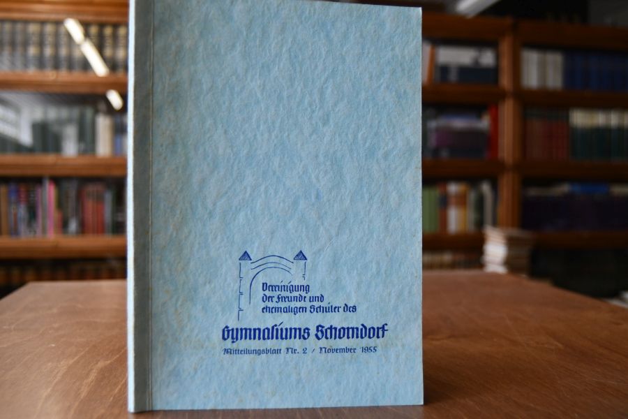 Mitteilungsblatt Nr. 2 der Vereinigung der Freunde und ehemaligen Schüler des Gymnasiums Schorndorf.