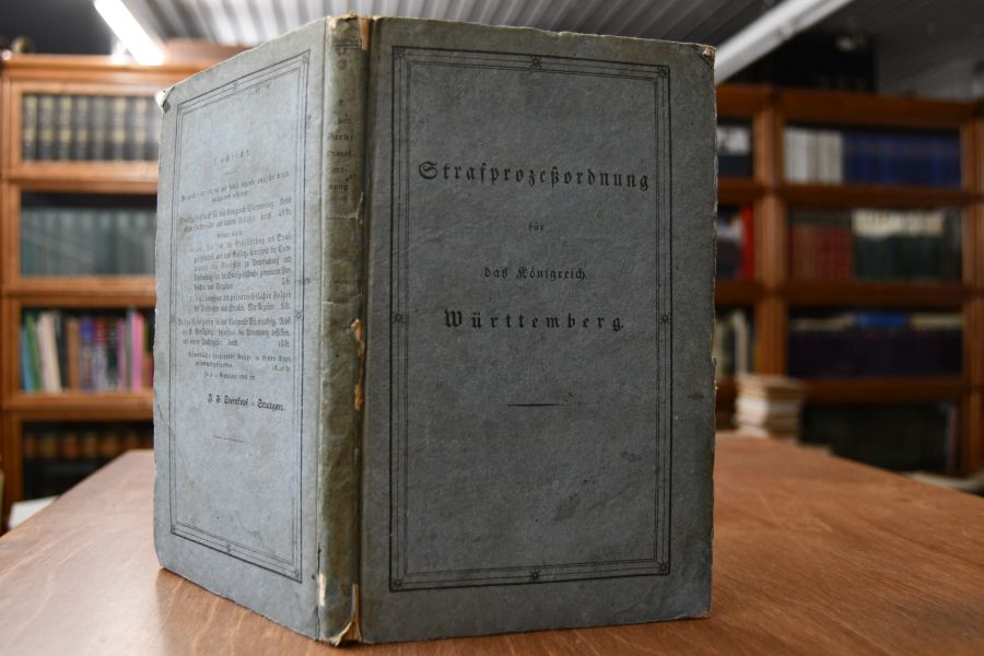 Straf-Prozeß-Ordnung für das Königreich Württemberg. Amtliche Handausgabe.