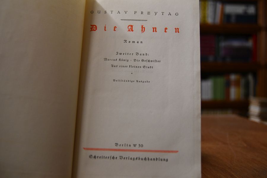 Die Ahnen. 2 Bde. (komplett).