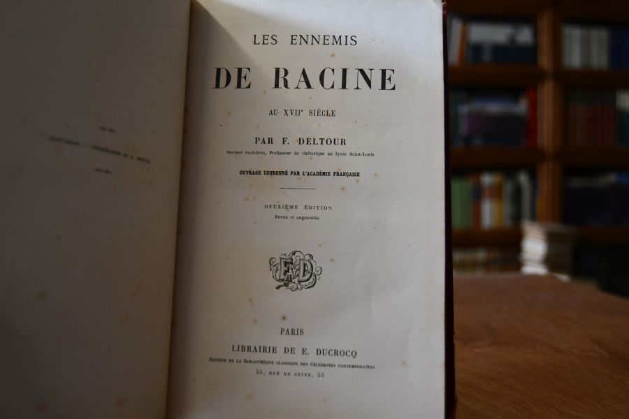 Les Ennemis de Racine au XVIIe Siecle.