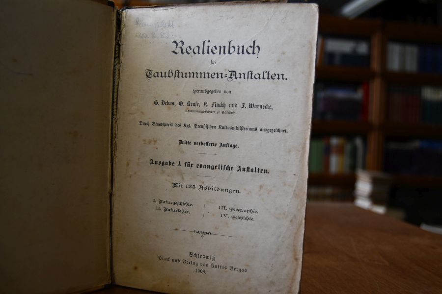 Realienbuch für Taubstummen-Anstalten. Ausgabe A für evangelische Anstalten.