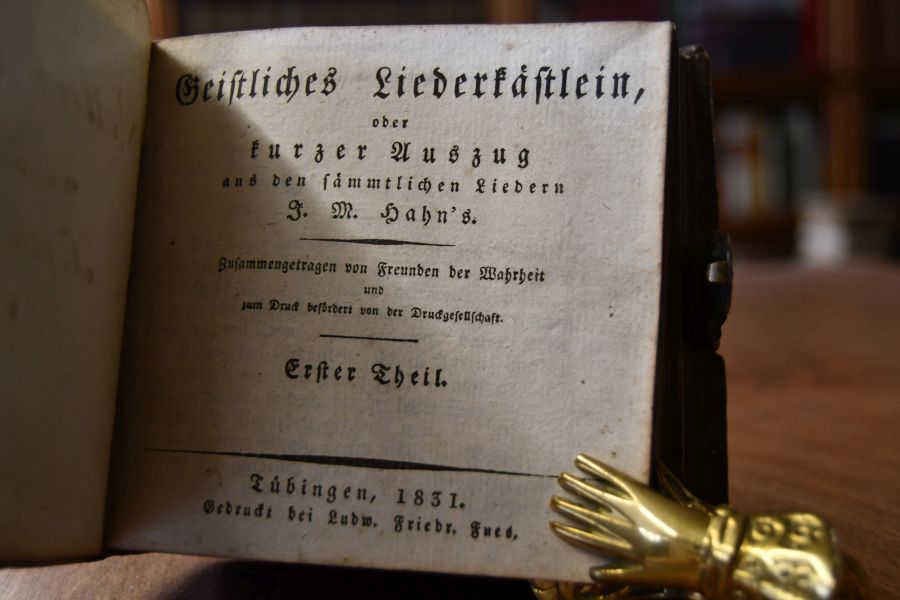 Geistliches Liederkästlein oder kurzer Auszug aus den sämmtlichen Liedern J.M. Hahn`s.