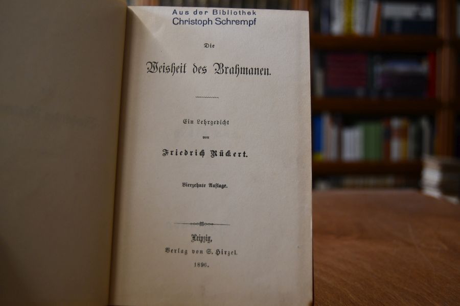 Die Weisheit der Brahmanen. Ein Lehrgedicht.