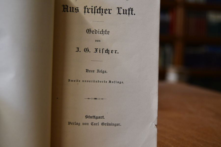 Aus frischer Luft. Gedichte. Neue Folge.