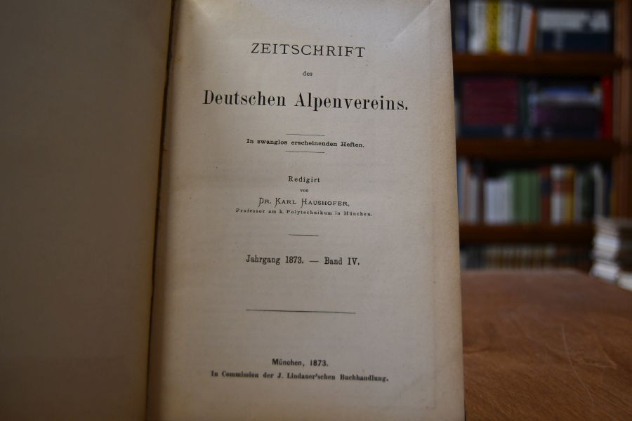 Zeitschrift des Deutschen Alpenvereins. In zwanglos erscheinenden Heften. Jahrgang 1873 - Band IV.