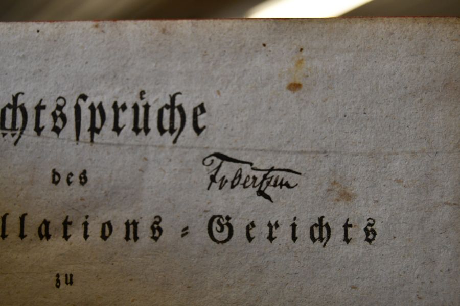 Rechtssprüche des Ober-Appelations-Gerichts zu Parchim. 1-4. und 6. Band (es fehlt der 5. Band, sonst alles Erschienene).