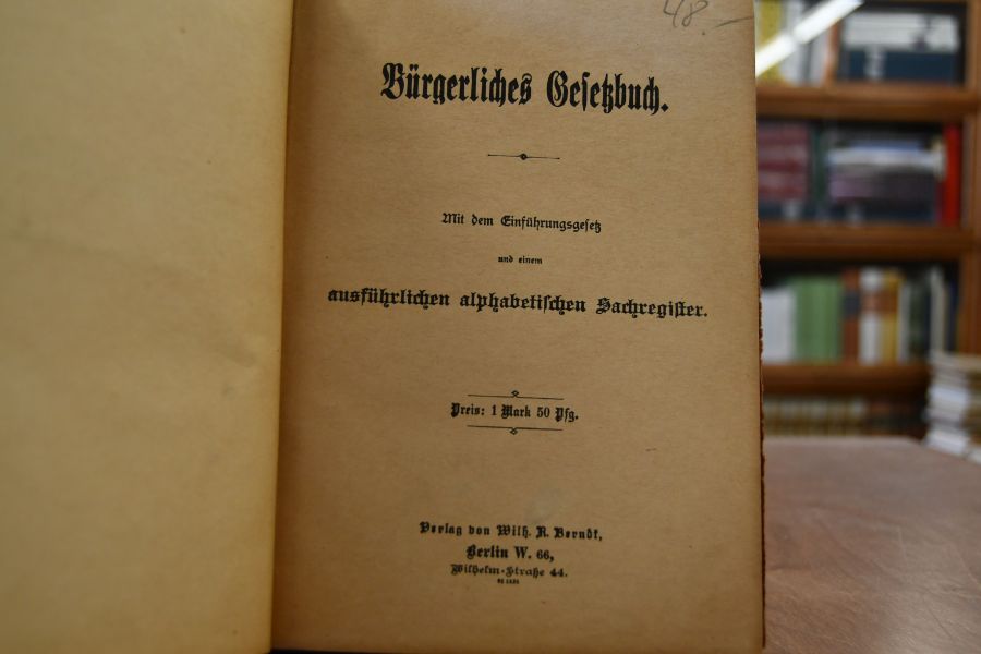 Bürgerliches Gesetzbuch.