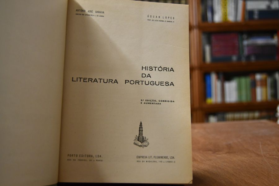 Historia da Literatura Portuguesa.