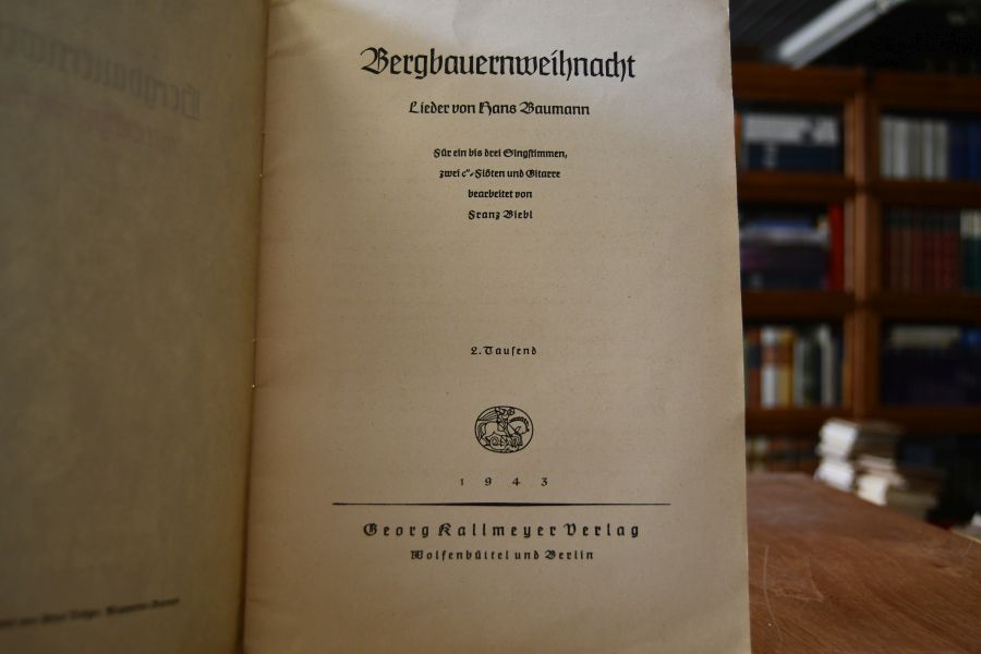 Bergbauernweihnacht. Lieder.