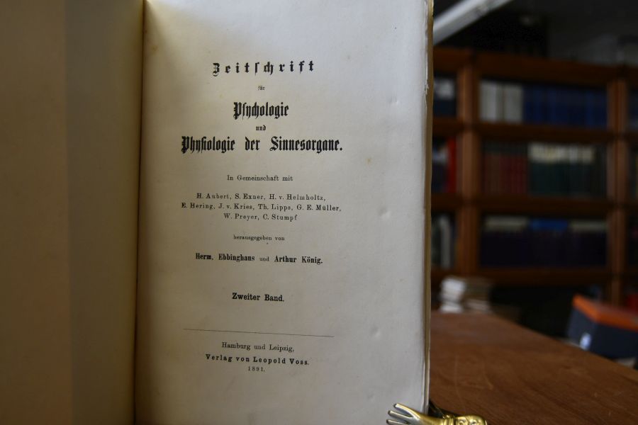 Zeitschrift für Psychologie und Physiologie der Sinnesorgane.2. Band.