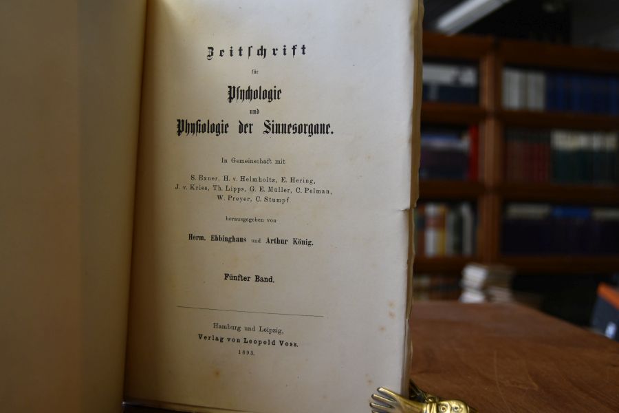Zeitschrift für Psychologie und Physiologie der Sinnesorgane. 5. Band.