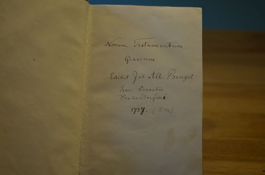 Novum Testamentum Graecum.
