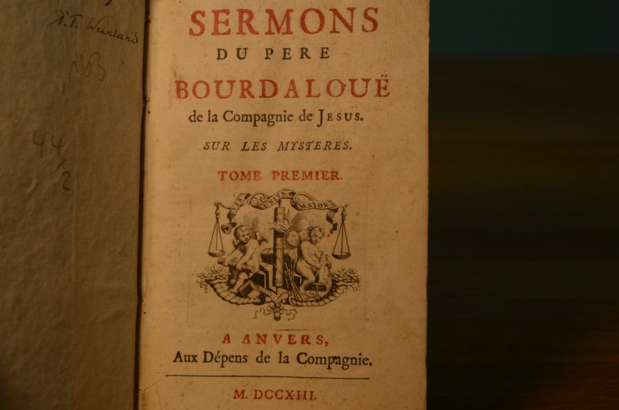 Sermons du Pere Bourdaloue de la Compagnie de Jesus. Sur les Mysteres. Tome Premier + Second in einem Band