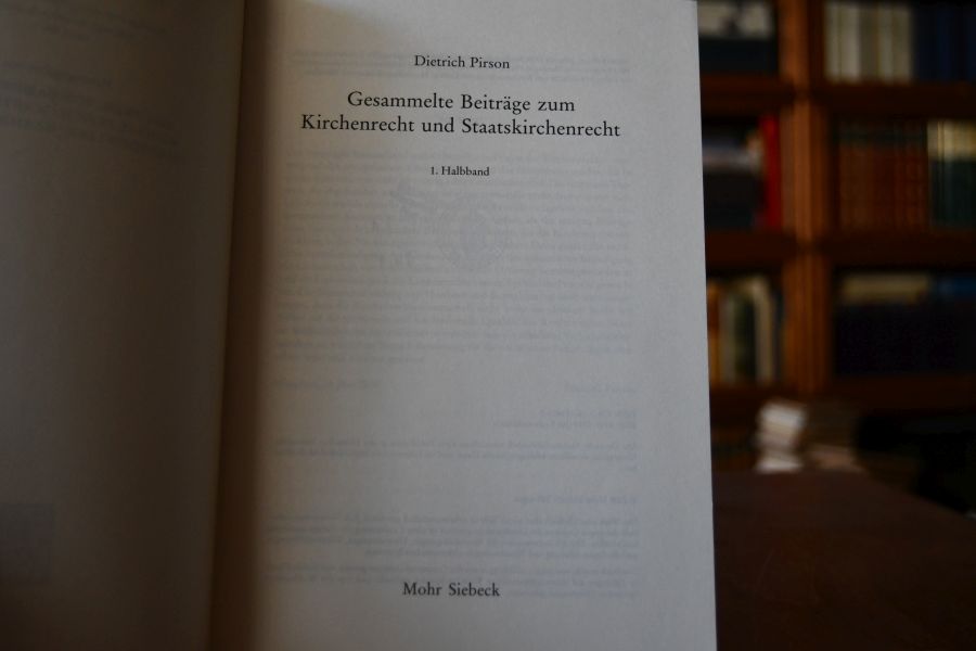 Gesammelte Beiträge zum Kirchenrecht und Staatskirchenrecht. 1. Halbband.