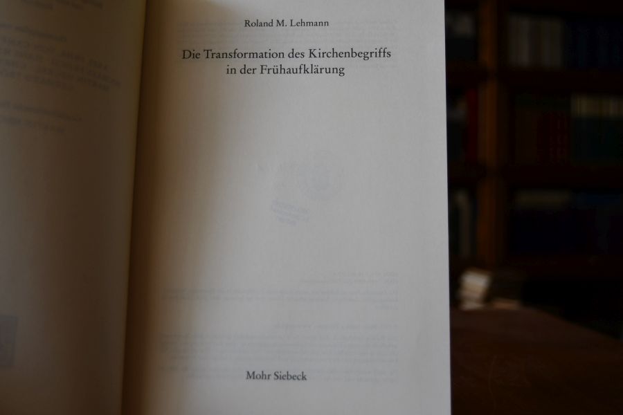 Die Transformation des Kirchenbegriffs in der Frühaufklärung.