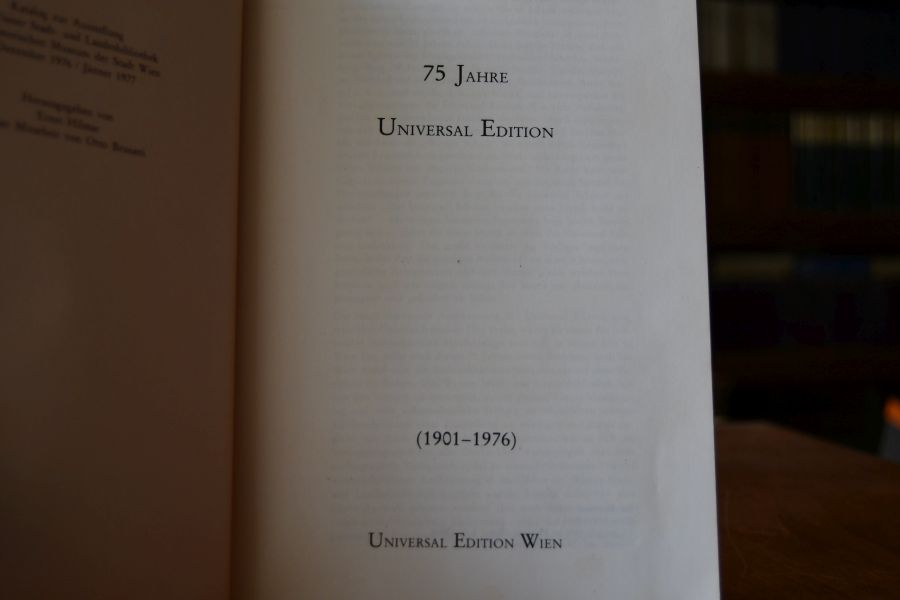 75 Jahre Universal Edition.