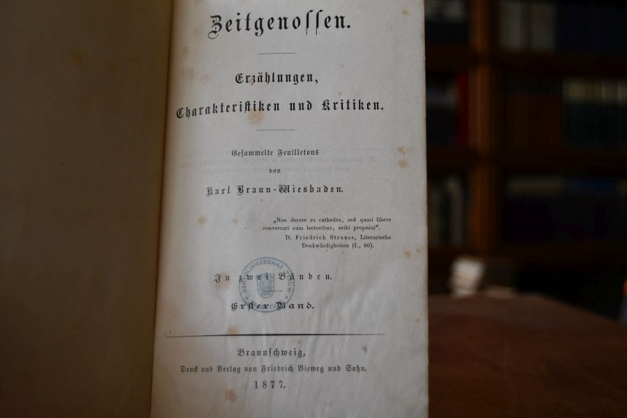 Zeitgenossen. Erzählungen, Charakteristiken und Kritiken. Gesammelte Feuilletons. In zwei Bänden (komplett).