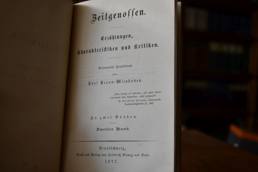 Zeitgenossen. Erzählungen, Charakteristiken und Kritiken. Gesammelte Feuilletons. In zwei Bänden (komplett).