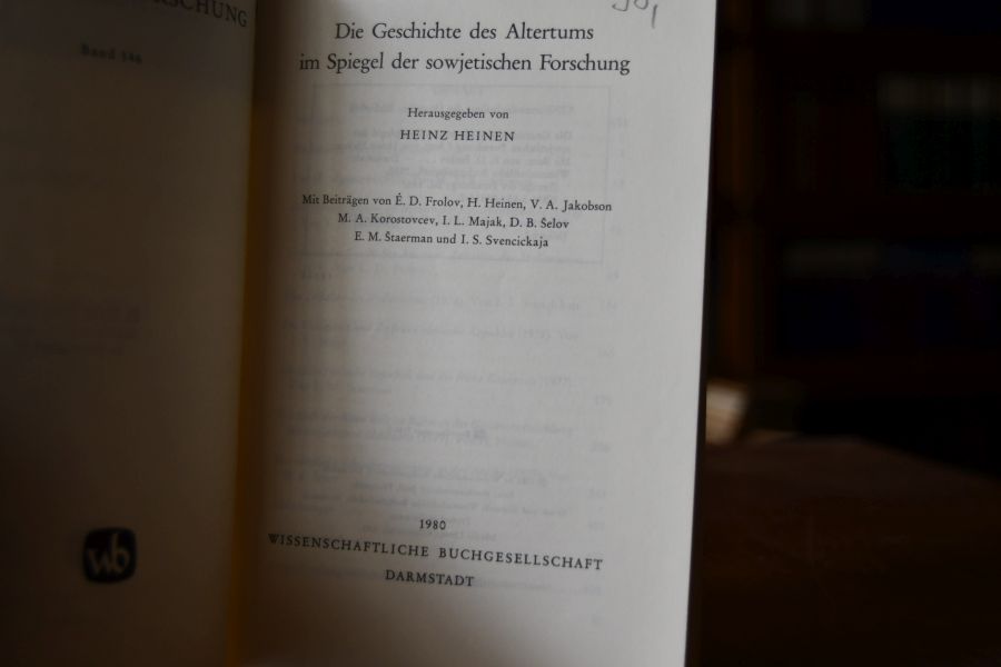 Die Geschichte des Altertums im Spiegel der sowjetischen Forschung.