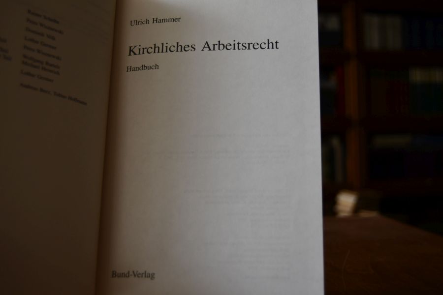 Kirchliches Arbeitsrecht. Handbuch.