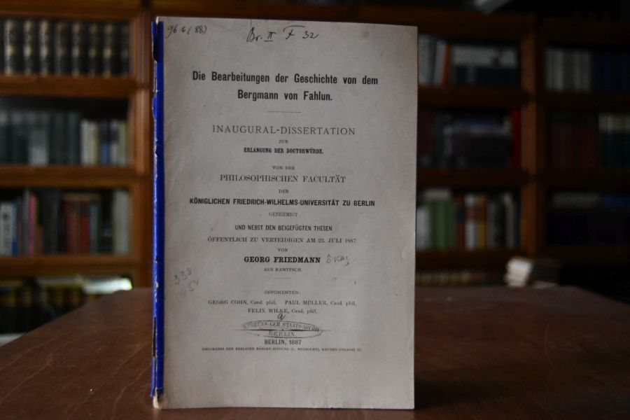 Die Bearbeitung der Geschichte von dem Bergmann von Fahlun.