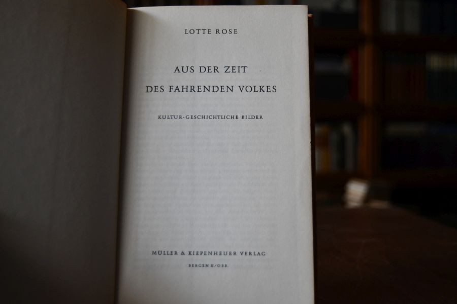 Aus der Zeit des fahrenden Volkes. Kultur-geschichtliche Bilder.