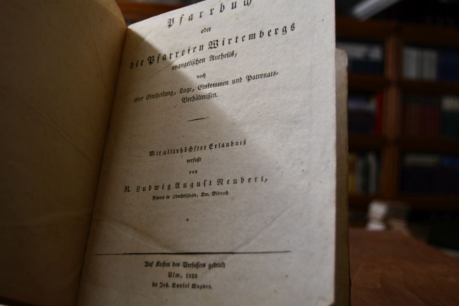 Pfarrbuch oder die Pfarreien Wirtembergs evangelischen Antheils, nach ihrer Eintheilung, Lage, Einkommen und Patronats-Verhältnissen.
