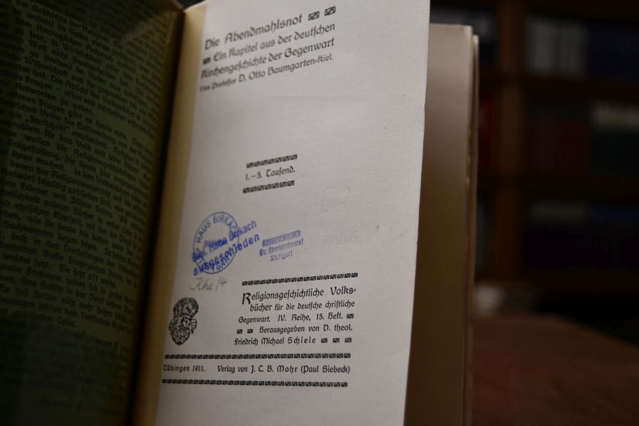 Die Abendmahlsnot. Ein Kapitel aus der deutschen Kirchengeschichte der Gegenwart.