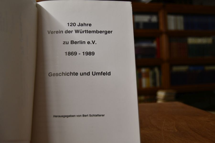 Festschrift 120 Jahre Verein der Württemberger zu Berlin e.V. 1869 - 1989
