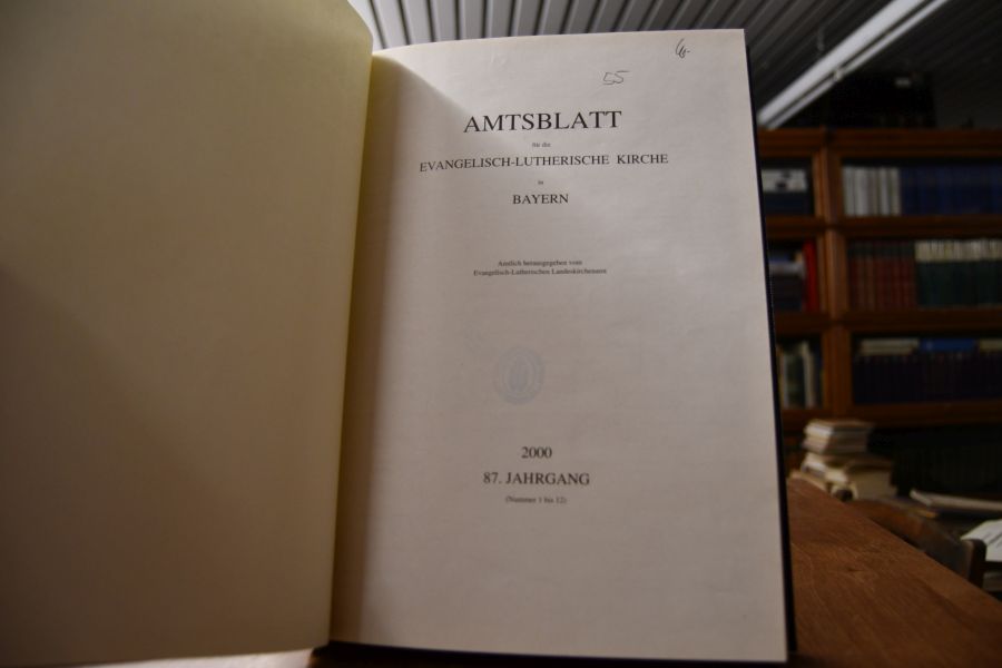Amtsblatt für die Evangelisch-Lutherische Kirche in Bayern. 87. - 99. Jahrgang (2000-2012)