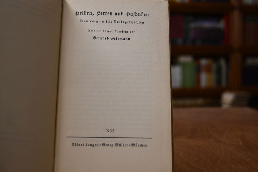 Helden, Hirten und Hajduken. Montenegrinische Volksgeschichten.