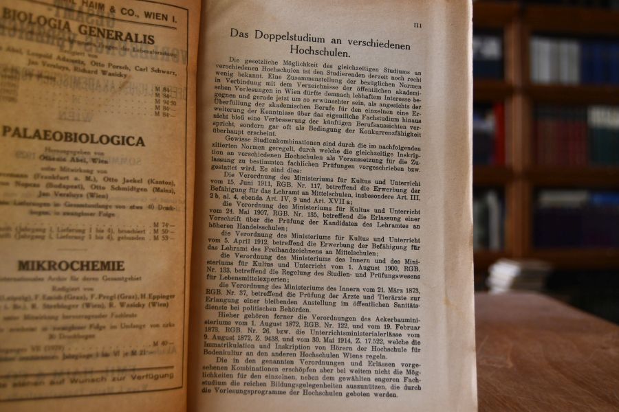 Gesamt-Vorlesungs-Verzeichnis der öffentlichen akademischen Vorlesungen in Wien. Sommersemester 1929.