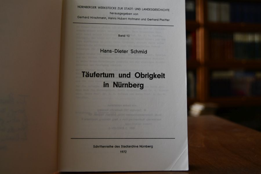 Täufertum und Obrigkeit in Nürnberg.