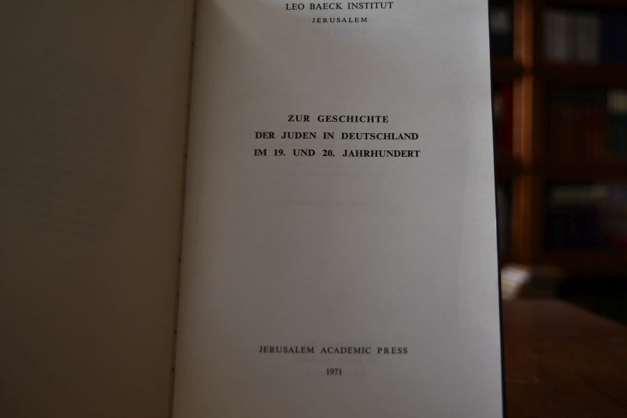 Zur Geschichte der Juden in Deutschland im 19. und 20. Jahrhundert.