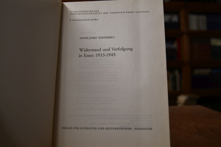 Widerstand und Verfolgung in Essen 1933 - 1945.