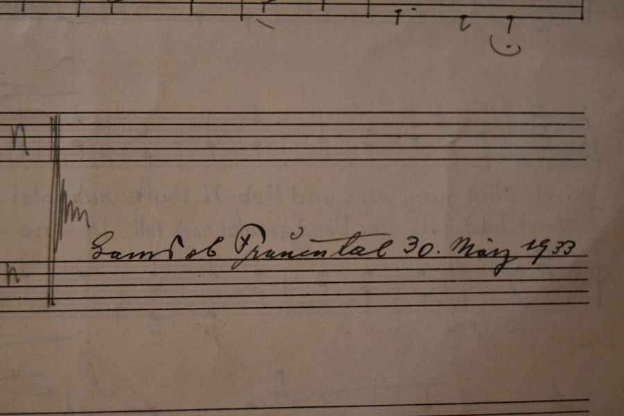 Die verirrte Rehgoass (Text von Hans Vischner). Steirerlied mit Jodler (Männerchor). Partitur.