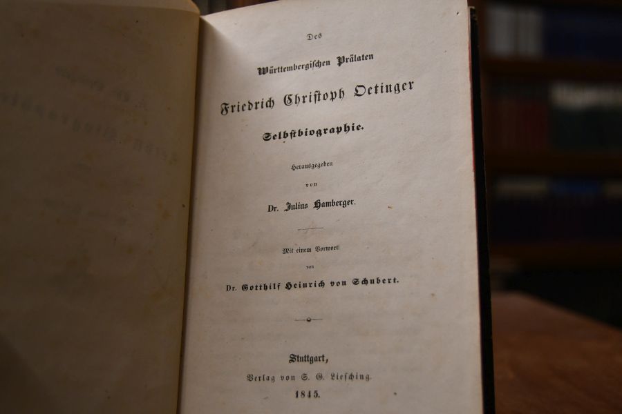 Des Württembergischen Prälaten Friedrich Christoph Oetinger Selbstbiographie.