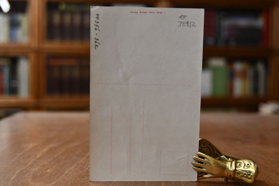 Porträtpostkarte von Georg Maikl (* 4. April 1872 in Hippach bei Zell am Ziller, Tirol; † 22. August 1951 in Wien) österreichischer Opernsänger. Mit datierter handschriftlicher Signatur auf der Bildseite.