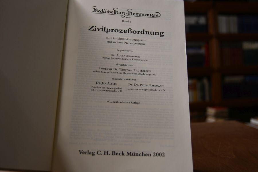 Zivilprozeßordnung mit Gerichtsverfassungsgesetz und anderen Nebengesetzen.