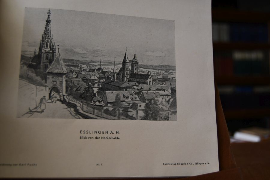 Esslingen a.N. 10 Ansichten nach Zeichnungen von Karl Fuchs.